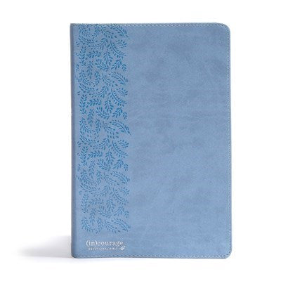 CSB (in)courage Devotional Bible-Blue LeatherTouch Indexed