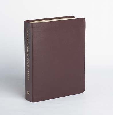 ESV Lutheran Study Bible-Sangria Bonded Leather