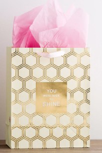 Gift Bag-Specialty-Gold Hexies-Matthew 5:14-Large