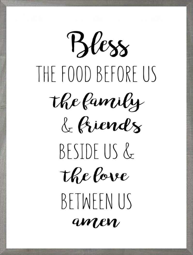 Framed Art-Bless The Love Between Us (White) (8 X 10) (Farmhouse Art)