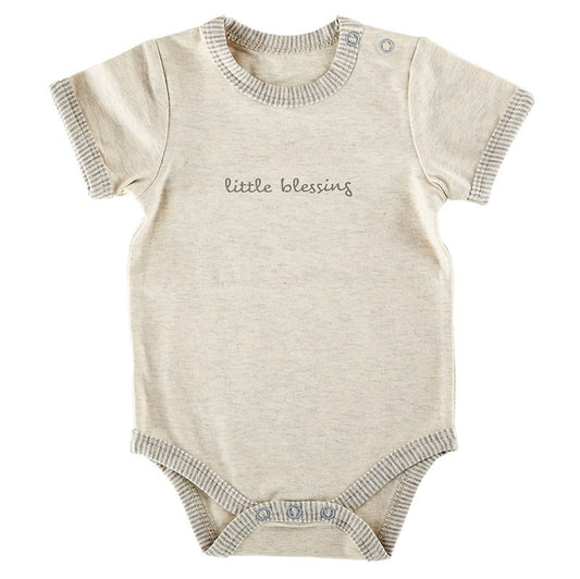 Snapshirt-Cream/Grey-Little Blessing (0-3 Months)