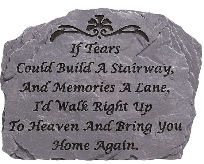 Garden Stone-Tears-Slate (10.5" x 8")