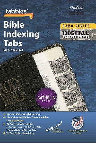 Bible Tab-Camo Series-Digital-Old & New Testament W/Catholic Books