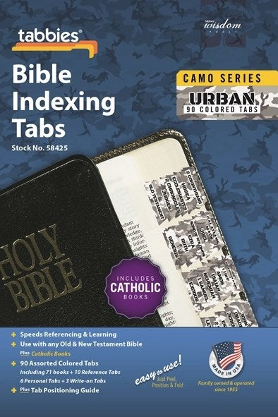 Bible Tab-Camo Series-Urban-Old & New Testament W/Catholic Books