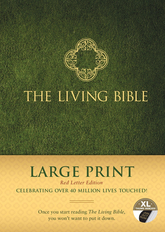 TLB The Living Bible/Large Print (RL)-Hardcover Indexed
