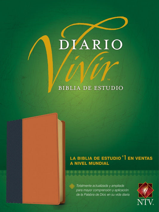 NTV Life Application Study Bible (Biblia De Estudio Del Diario Vivir)-Blue/Tan LeatherLike