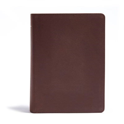 CSB He Reads Truth Bible-Brown Genuine Leather