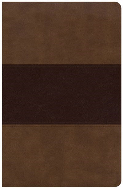 KJV Large Print Personal Size Reference Bible-Saddle Brown LeatherTouch