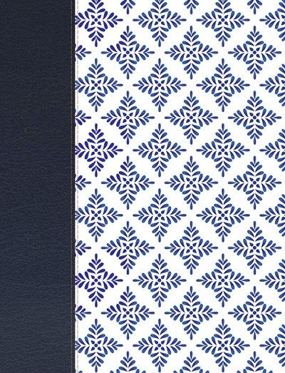 Span-NIV Notetaking Bible (Biblia De Apuntes)-White/Blue LeatherTouch