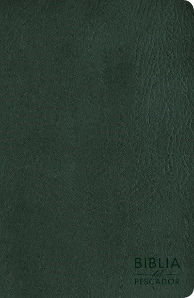 Span-NIV Fisher Of Men Bible-Green LeatherTouch (Biblia Del Pescador)