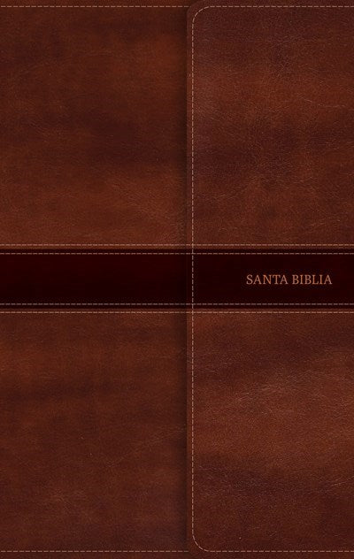 Span-NIV Ultrathin Bible (Biblia Ultrafina)-Brown Bonded Leather w/Magnetic Flap Indexed