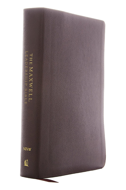 NIV Maxwell Leadership Bible (Third Edition) (Comfort Print)-Burgundy Bonded Leather