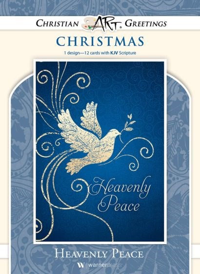 Card-Boxed-Heavenly Place Solid Pack (Luke 2:14  KJV) (Box Of 12)