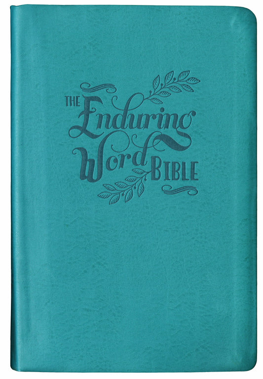 ESV The Enduring Word Bible-Teal Imitation Leather Over Board