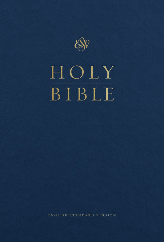 ESV Pew And Worship Bible/Large Print-Blue Hardcover