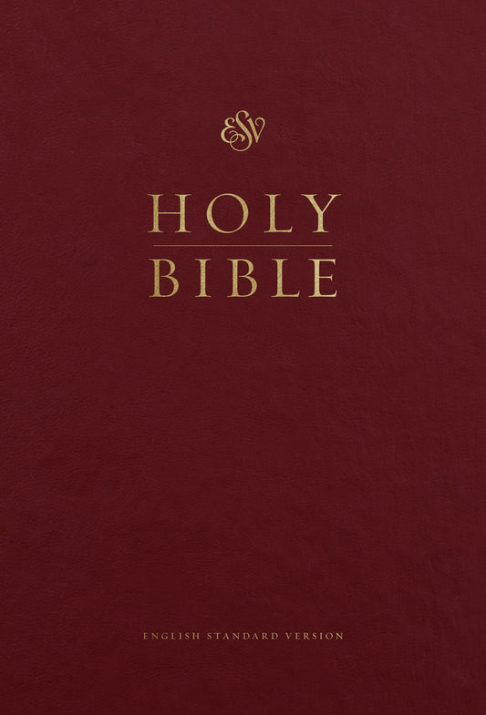 ESV Pew And Worship Bible/Large Print-Burgundy Hardcover