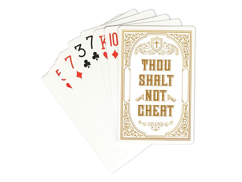 Playing Cards-Thou Shalt Not (Pack Of 3)