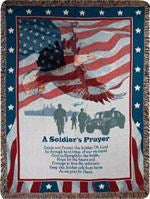 Throw-A Soldier's Prayer-Tapestry (50" x 60")