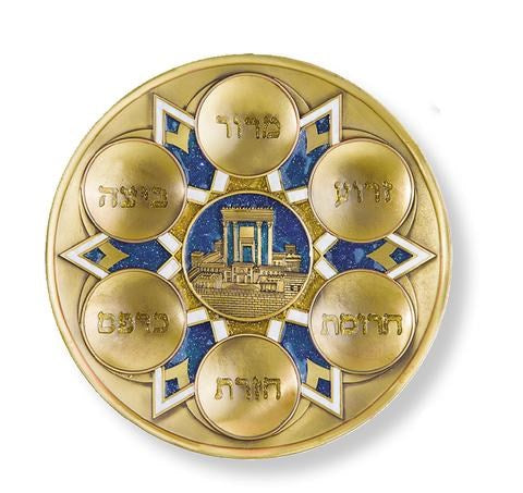 Passover Plate-If I Forget Jerusalem (9")-Polyresin (#45101)