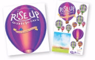 Rise Up With Jesus: Giant Decorating Posters (Pack Of 3)