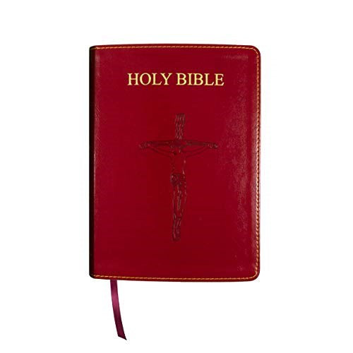 NABRE Fireside Catholic Companion Bible/Large Print-Librosario-Burgundy Imitation Leather