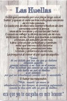 Spanish Plaque-New Horizons-Footprints (Las Huellas) (6" x 9")