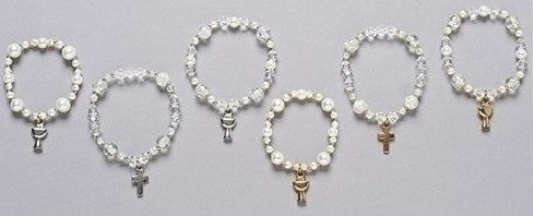 Display-Bracelet Assortment-First Communion-Stretch (Pack Of 24)