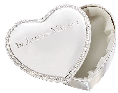 Keepsake Box-Heart Shape-In Loving Memory (4" H)