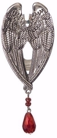 Visor Clip-Birthstone Angel-January (3.75")