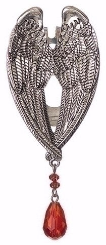 Visor Clip-Birthstone Angel-July (3.75")