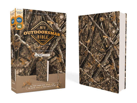 NIV Outdoorsman Bible-Lost Camo Edition (Comfort Print)-Woods Print Camo Leathersoft