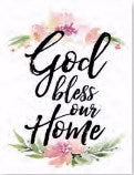 Magnet-Woodland Grace-God Bless Our Home (3" x 4")