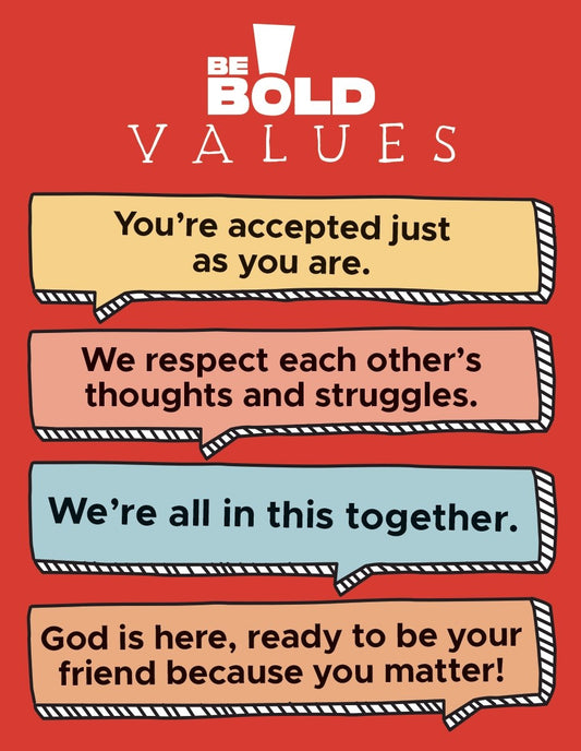 Be Bold Curriculum: Values Poster