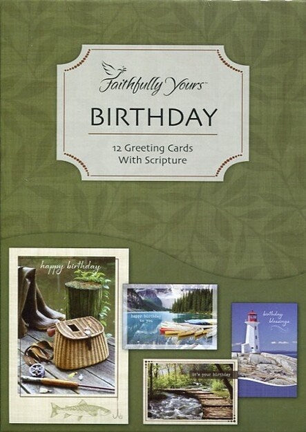 Boxed Card-Birthday-His Gifts (Box Of 12)