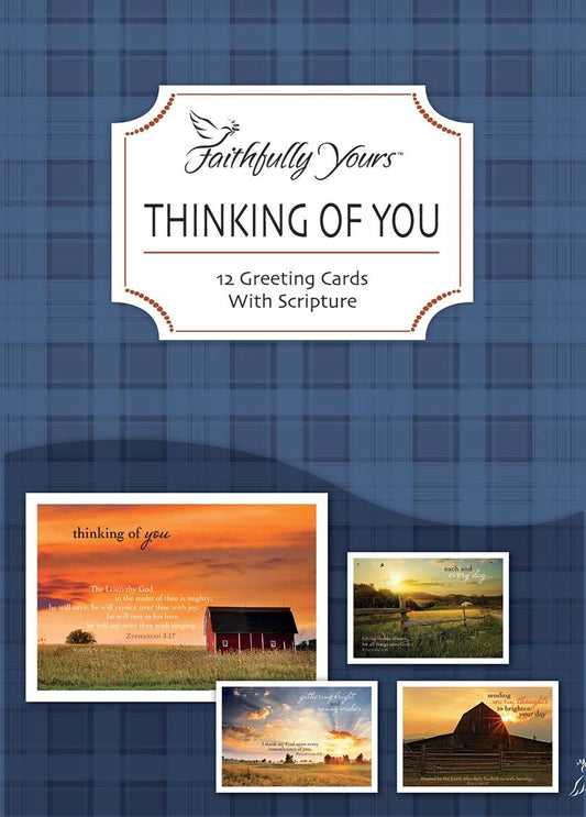 Boxed Card-Thinking Of You-Heartland Greetings (Box Of 12)