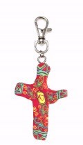 Cross-Keychain-Comforting Clay-Provence (3" H)