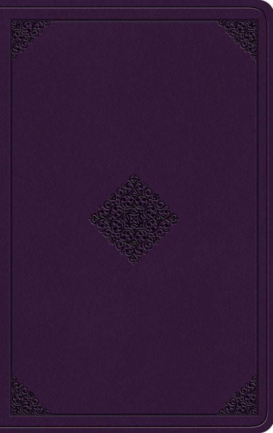ESV Value Thinline Bible-Lavender Ornament Design TruTone
