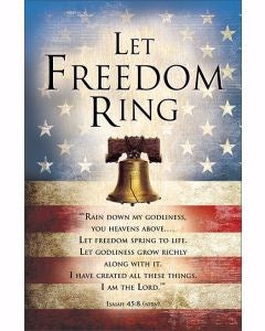 Bulletin-Let Freedom Ring (Isaiah 45:8  NIRV) (Pack Of 100)