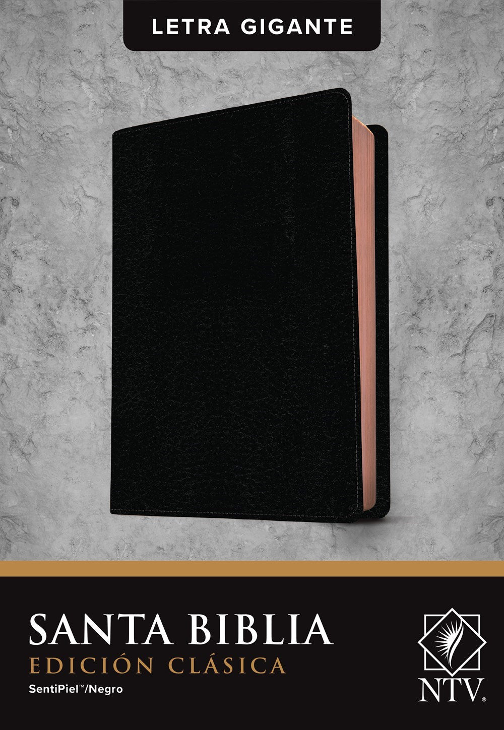 NTV Edicion Clasica/Letra Gigante (NLT Classic Edition Giant Print)-Black LeatherLike Indexed