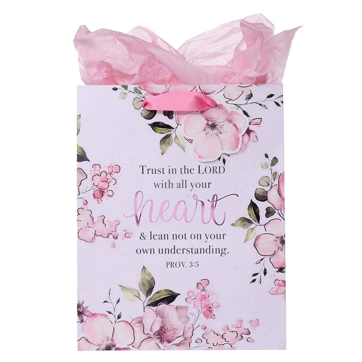 Gift Bag-Trust In The Lord w/Tag & Tissue-Medium