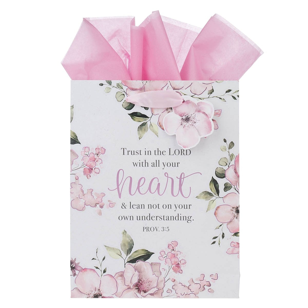 Gift Bag-Trust In The Lord w/Tag & Tissue-Medium