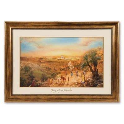 Framed Art-Going Up To Jerusalem Canvas (27" x 19") (#32200)