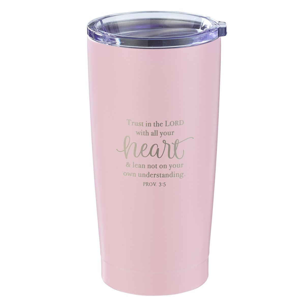 Travel Mug-Trust In The Lord-Pink (Stainless)