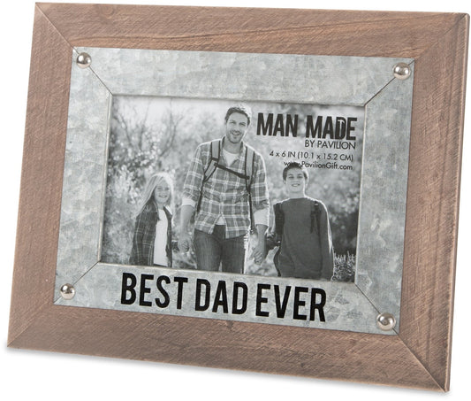 Frame-Best Dad (Holds 4 x 6 Photo) (7 x 9.5)