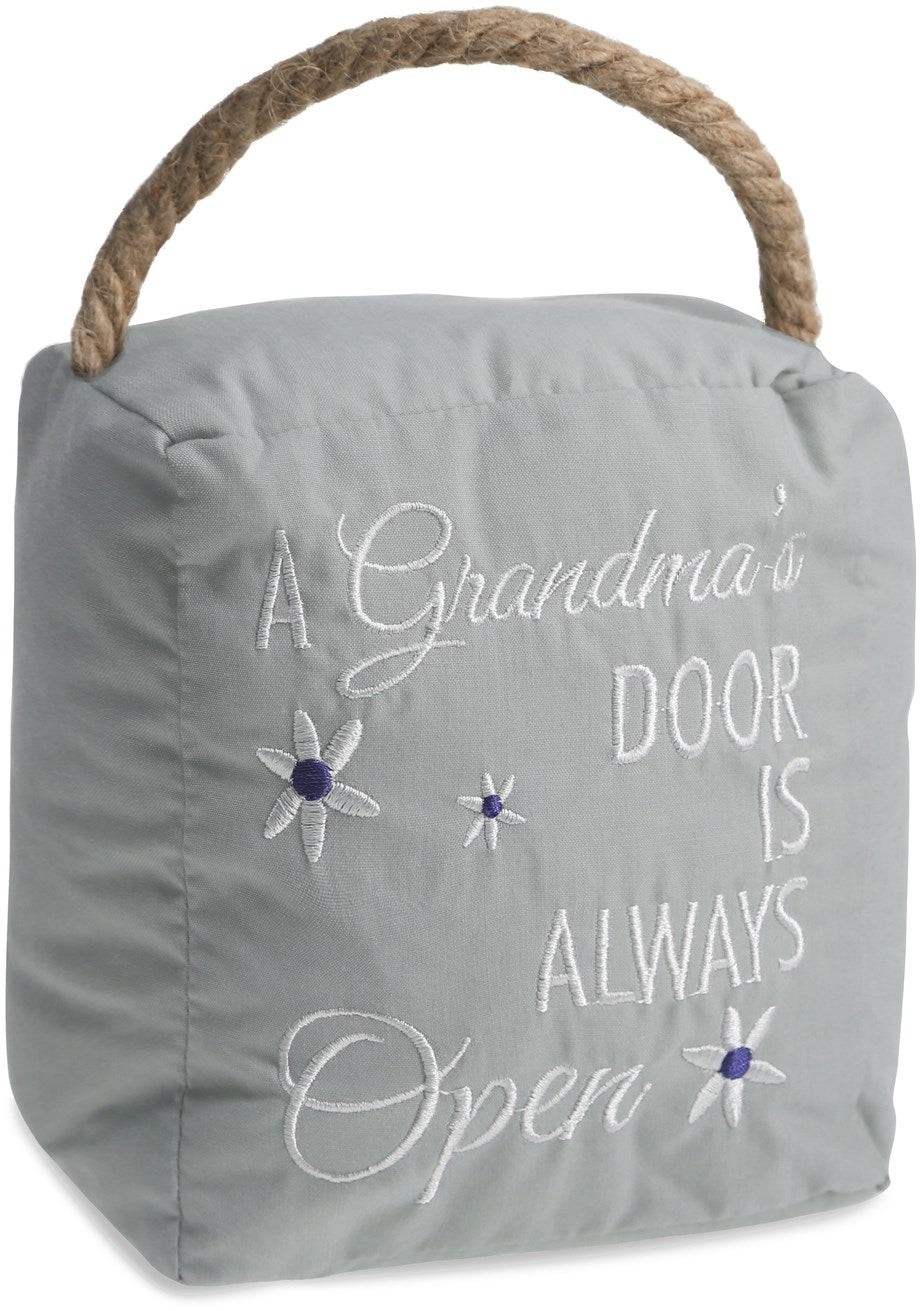 Door Stopper-Grandmother's-Gray (5 x 6)