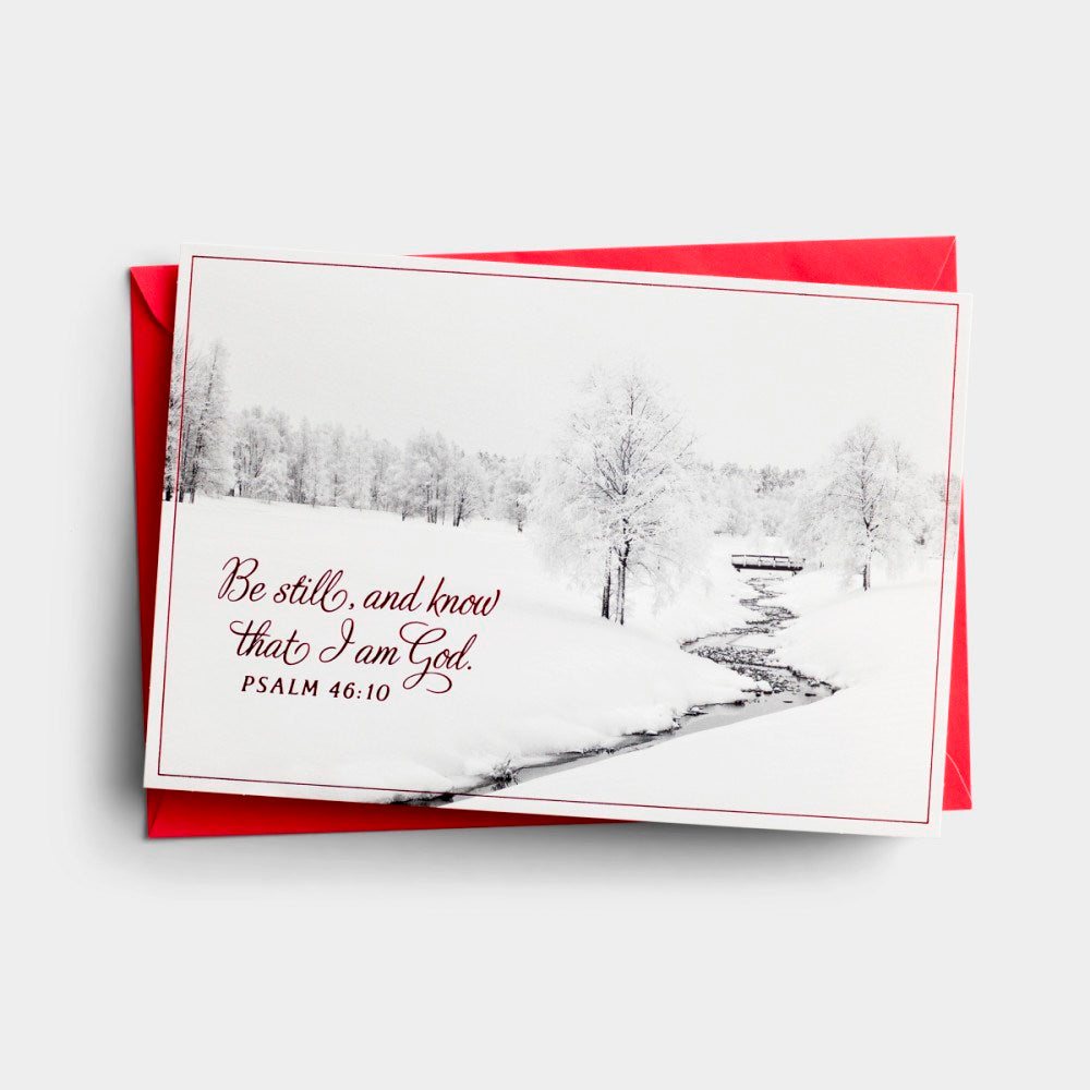 Boxed Card-Christmas-Be Still And Know-Psalm 46:10 Kjv (Box Of 18) (2024)