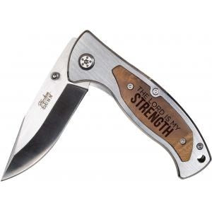 Pocket Knife-The Lord Is My Strength (3.25" Blade)