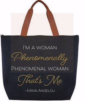 Canvas Handbag-Phenomenal-Maya Angelou
