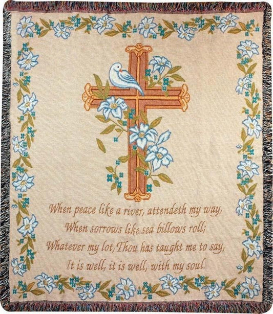 Throw-It Is Well With...-Tapestry (50" x 60")
