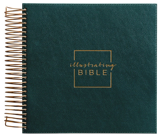 CSB Illustrating Bible-Green Faux Leather